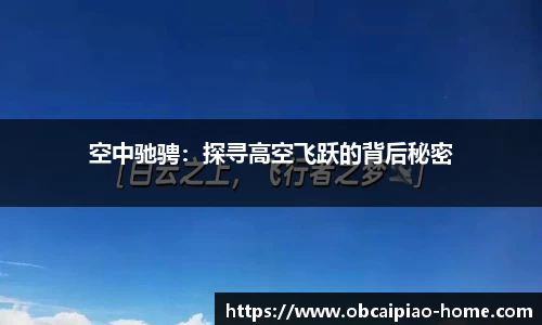 空中驰骋：探寻高空飞跃的背后秘密